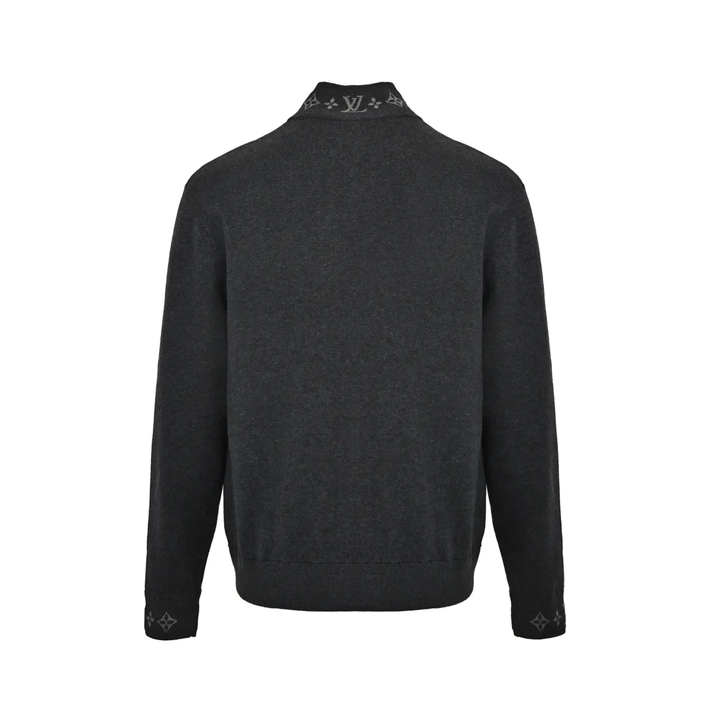 Louis Vuitton/Louis Vuitton jacquard threaded wool zipper jacket